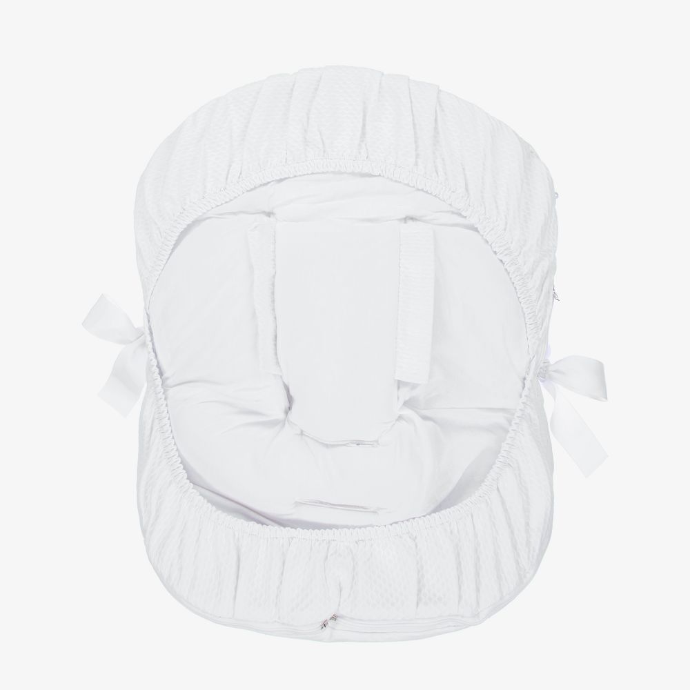 Uzturre-White Car Seat Baby Nest (75cm) | Childrensalon