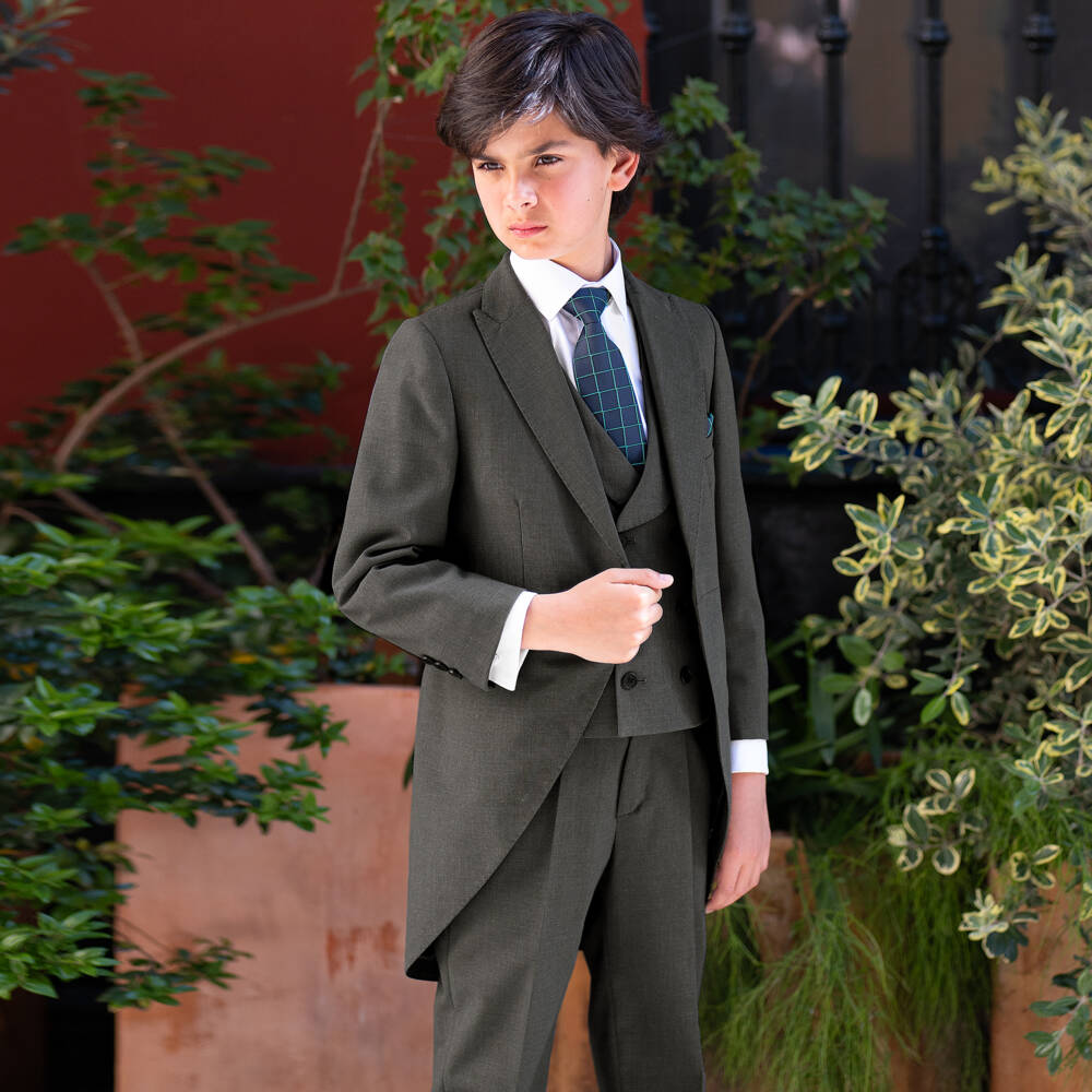 Varones One-بدلة رسمية لون رمادي للأولاد | Childrensalon