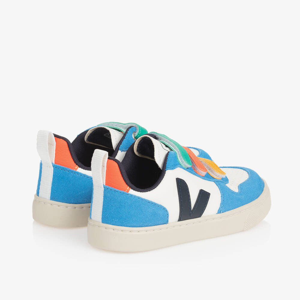 VEJA-حذاء رياضي V-10 جلد بألوان متعددة | Childrensalon