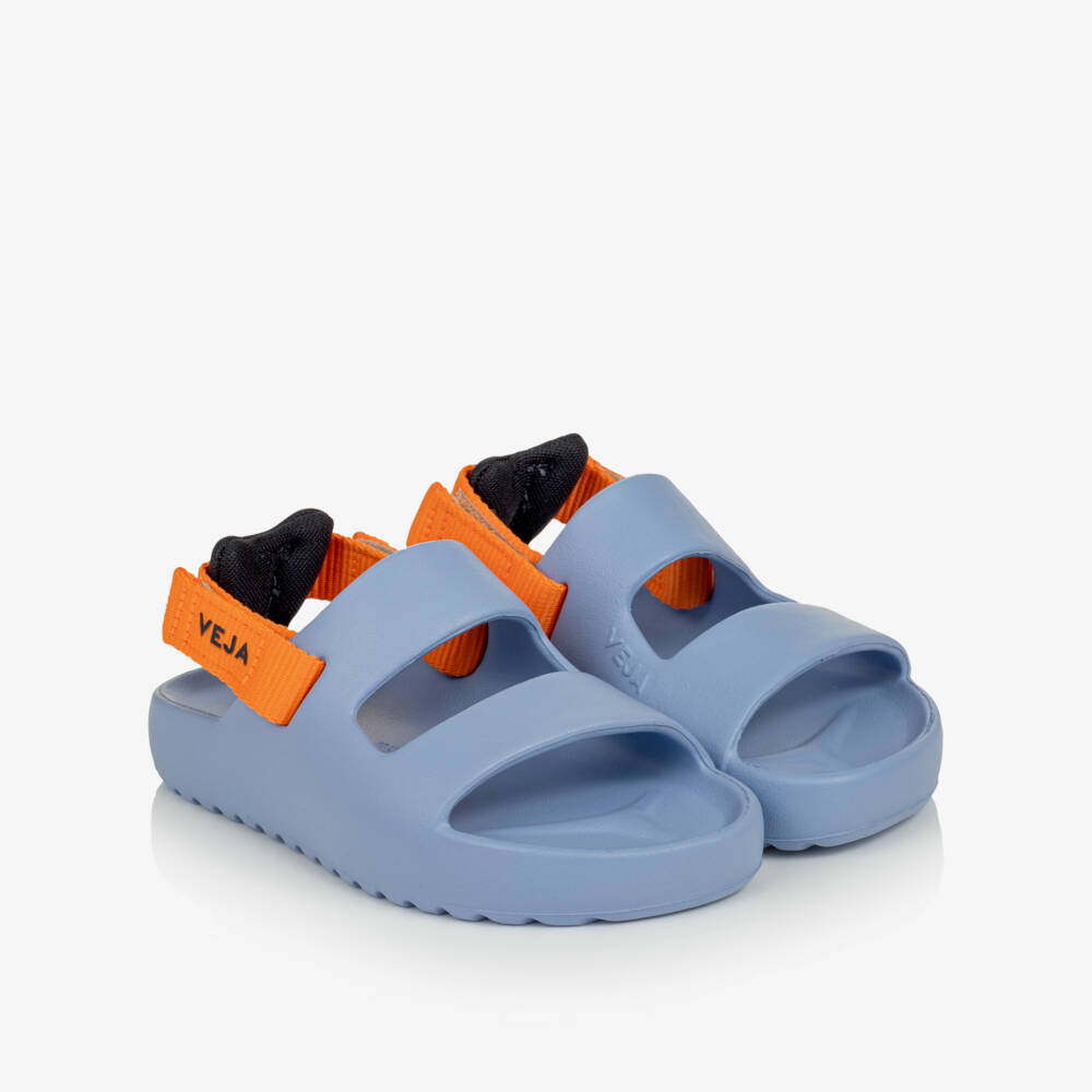 VEJA-Boys Blue Mini Etna Lite Sandals | Childrensalon