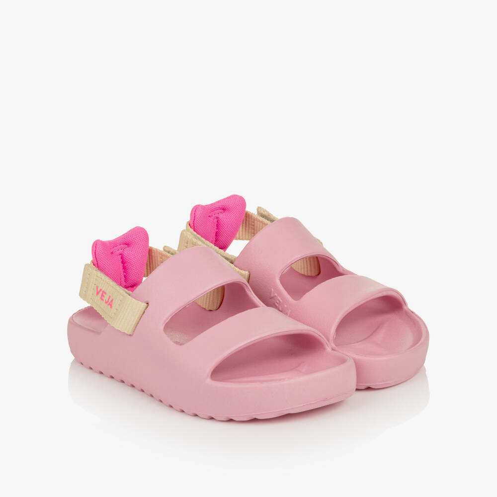VEJA-Girls Pink Mini Etna Lite Sandals | Childrensalon