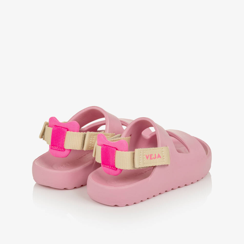 VEJA-Girls Pink Mini Etna Lite Sandals | Childrensalon