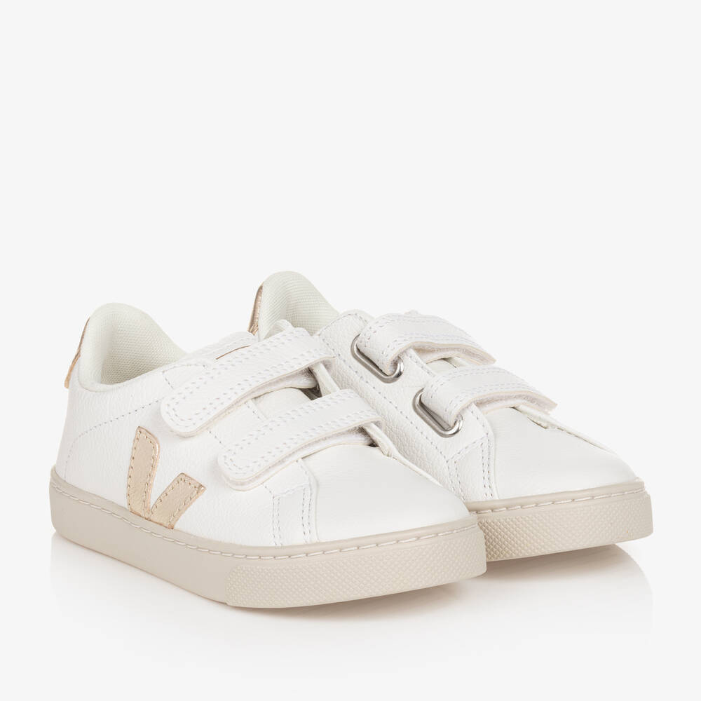 Veja Kids Gold Trainers Kids Small V-10 Mid Trainers, Gold