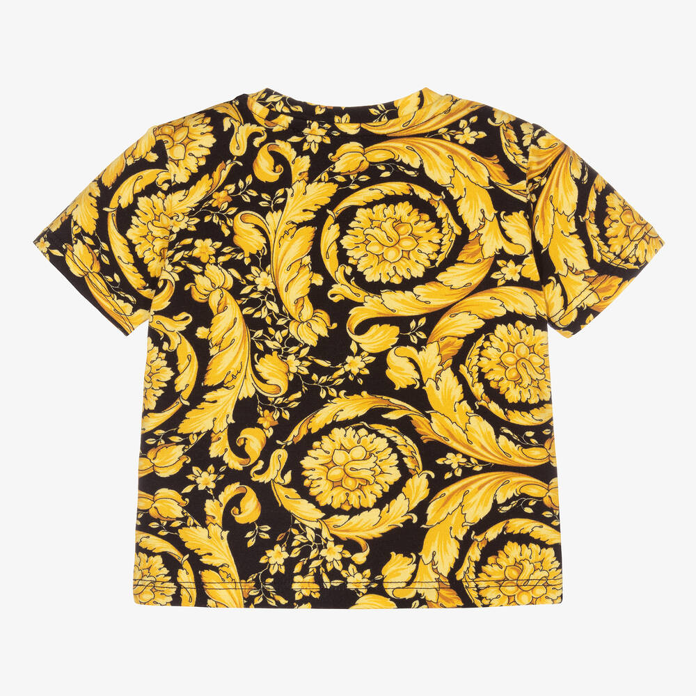 Versace-Baby Gold Barocco T-Shirt | Childrensalon