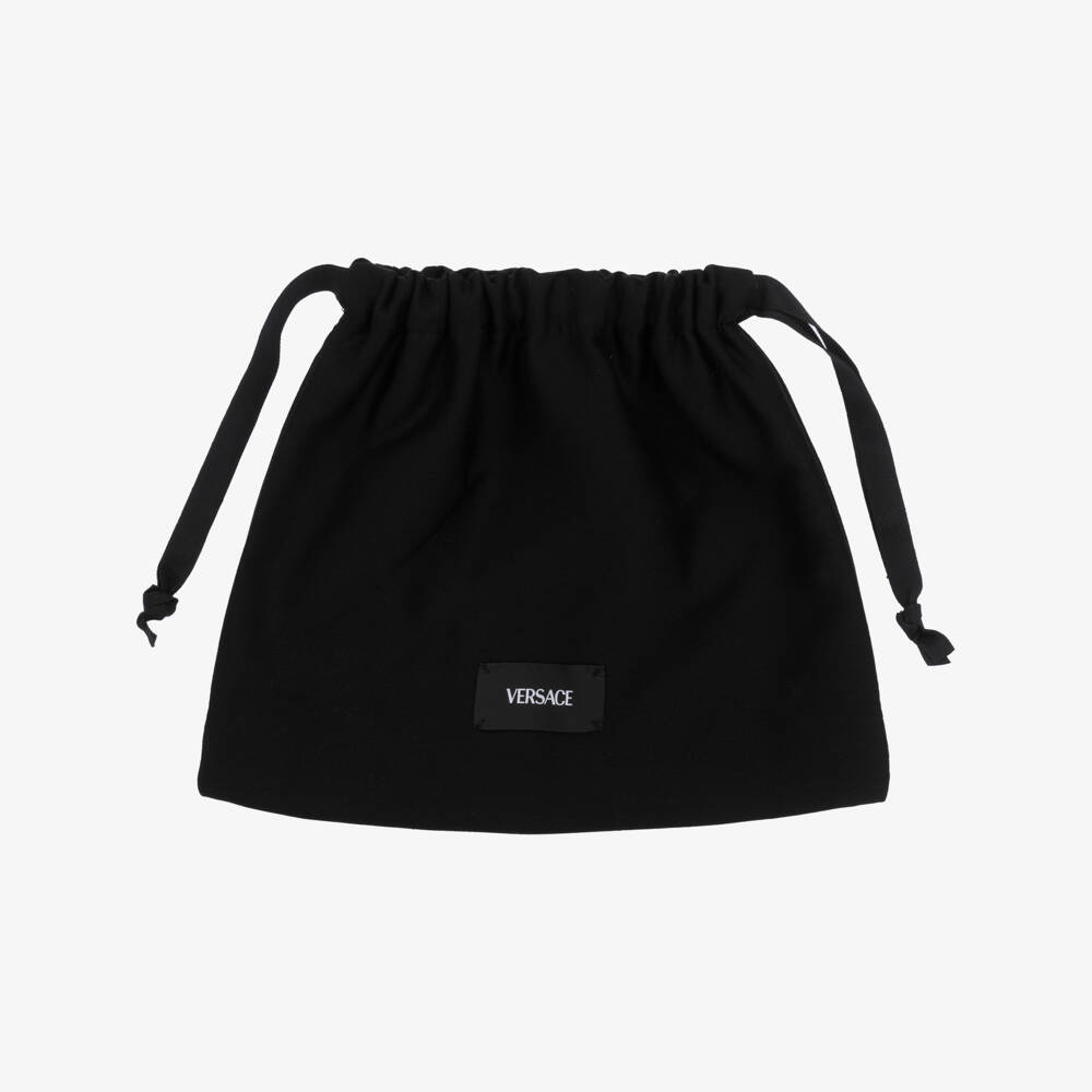 Versace-Пеленальная сумка бежевая с принтом Barocco (44см) | Childrensalon