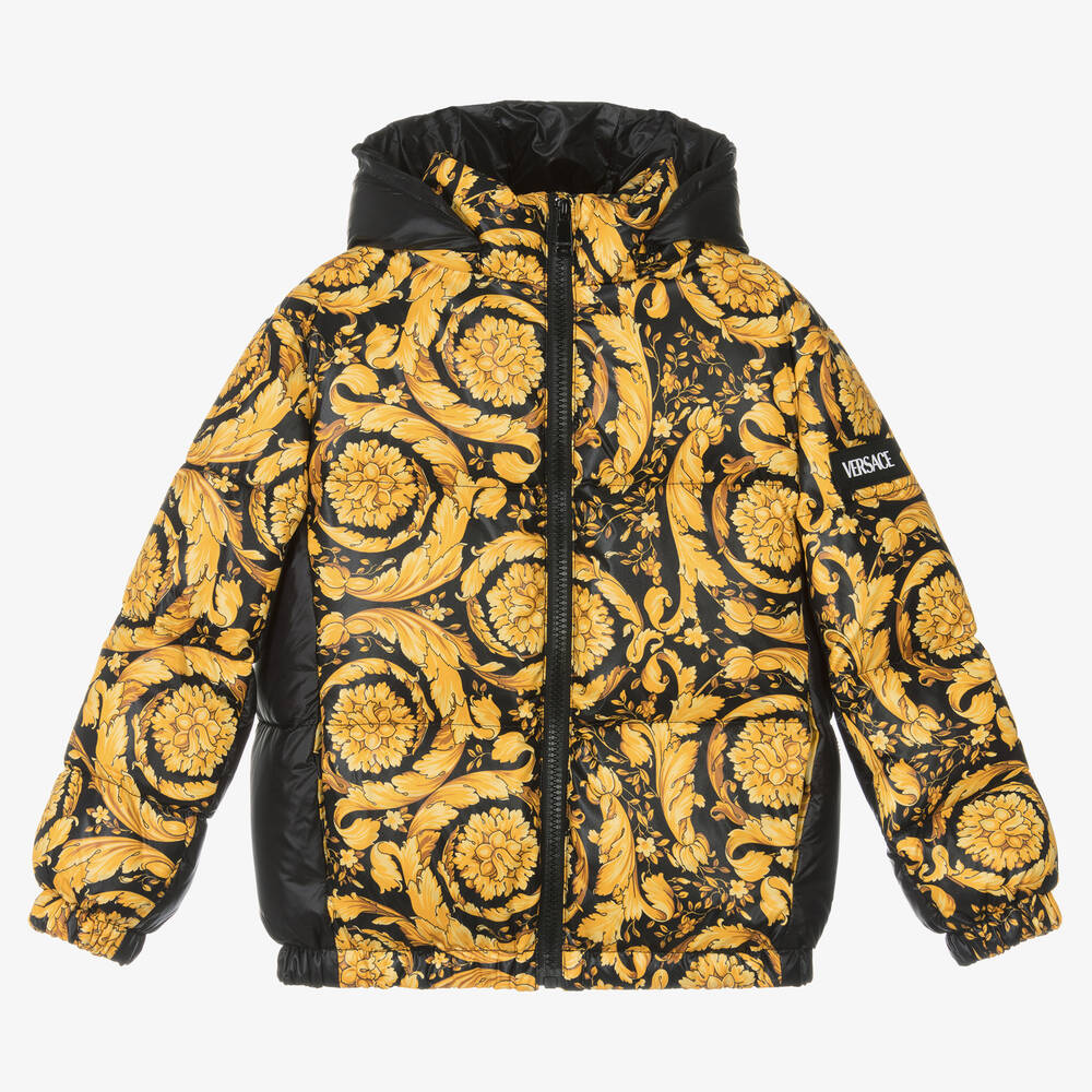 ジャケット・アウター VERSACE Baroque Hooded Zip Up Jacket VERSACE Baroque Hooded Zip Up Jacket VERSACE VERSUS Black