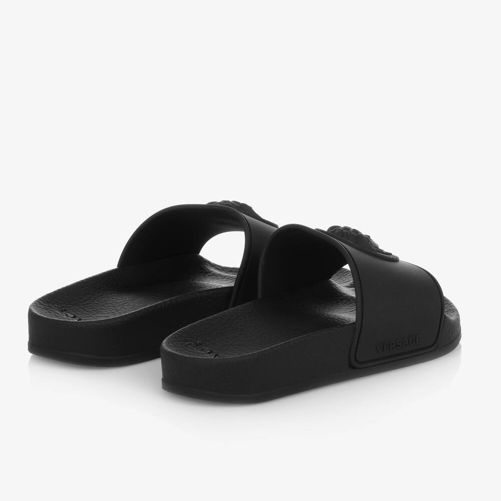 Versace-Black Medusa Sliders | Childrensalon