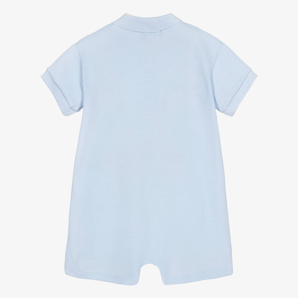 Versace-Blue Cotton Medusa Shortie | Childrensalon