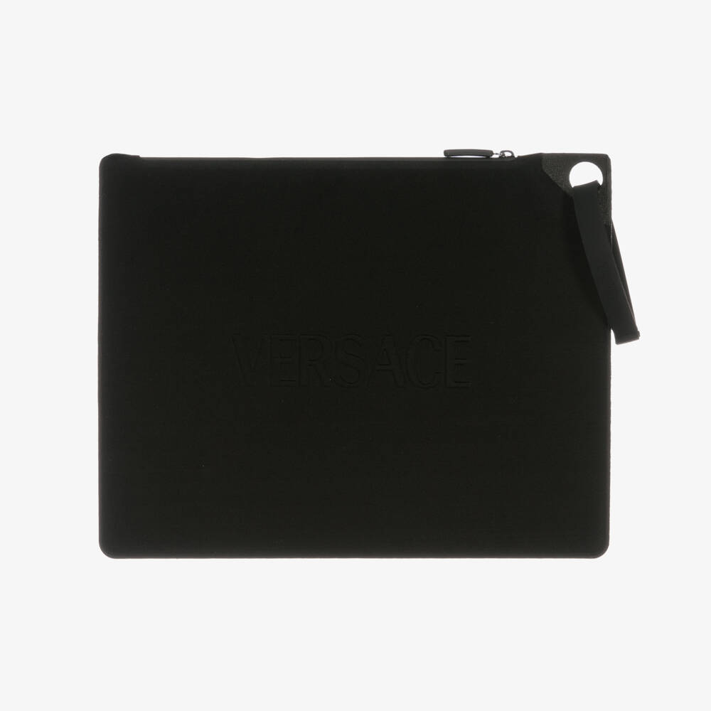 Versace-Boys Blue Electric Barocco Print Swim Shorts | Childrensalon