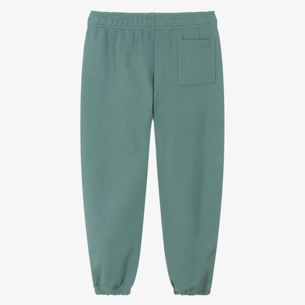 Versace-Boys Green Cotton Joggers | Childrensalon