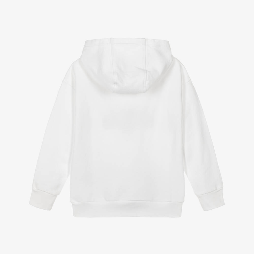Versace-Худи белое из хлопкового джерси с логотипом Медузы для мальчиков | Childrensalon