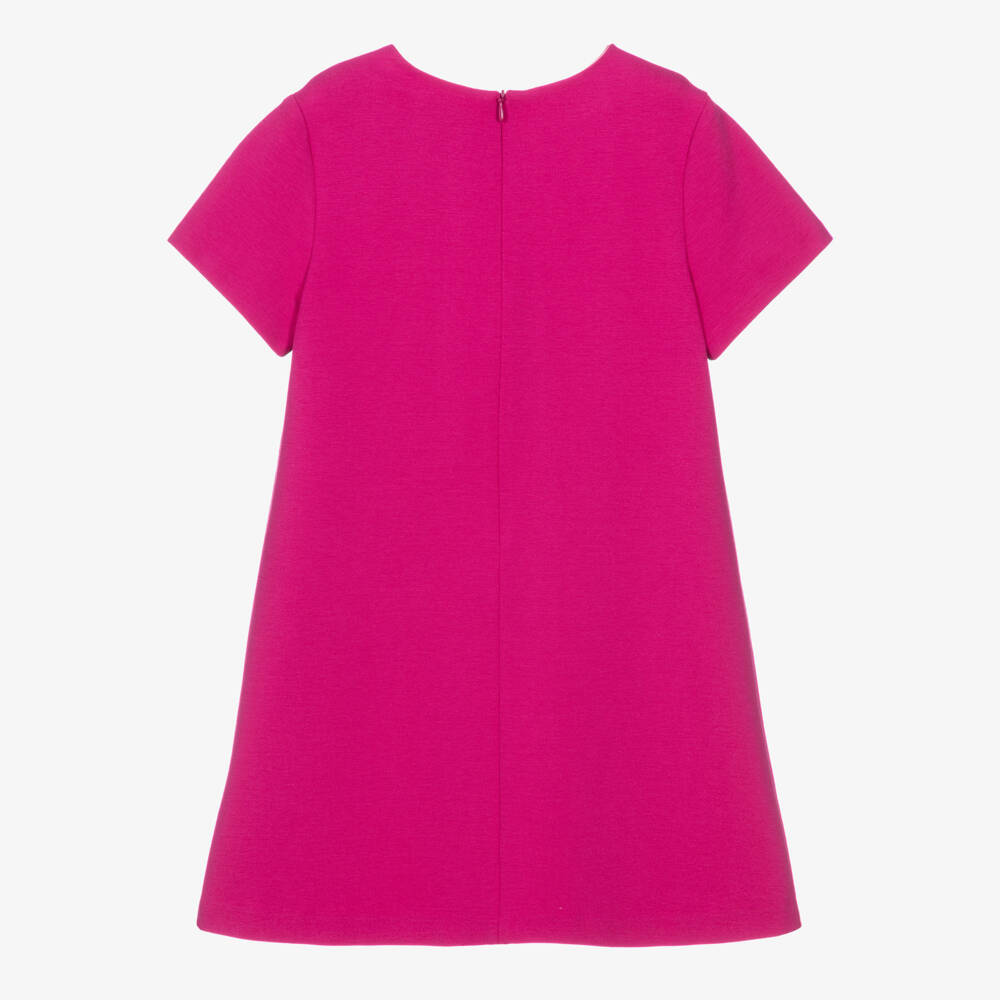 Versace-Girls Fuchsia Pink Milano Jersey Dress | Childrensalon