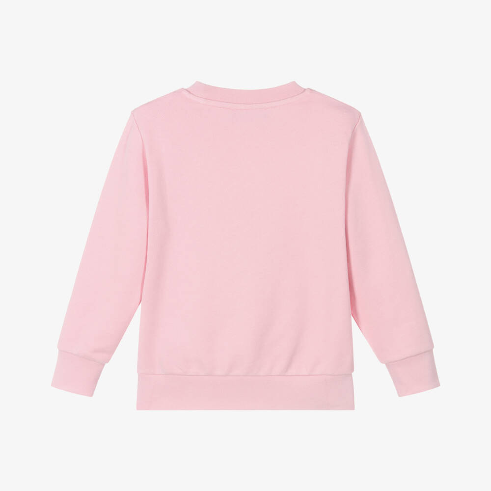 Versace-Girls Pink Cotton Medusa Sweatshirt | Childrensalon