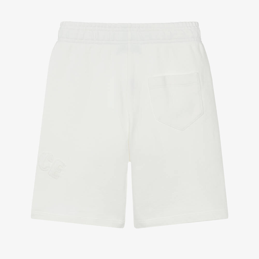 Versace-Шорты белые из хлопка с логотипом Versace для мальчиков | Childrensalon