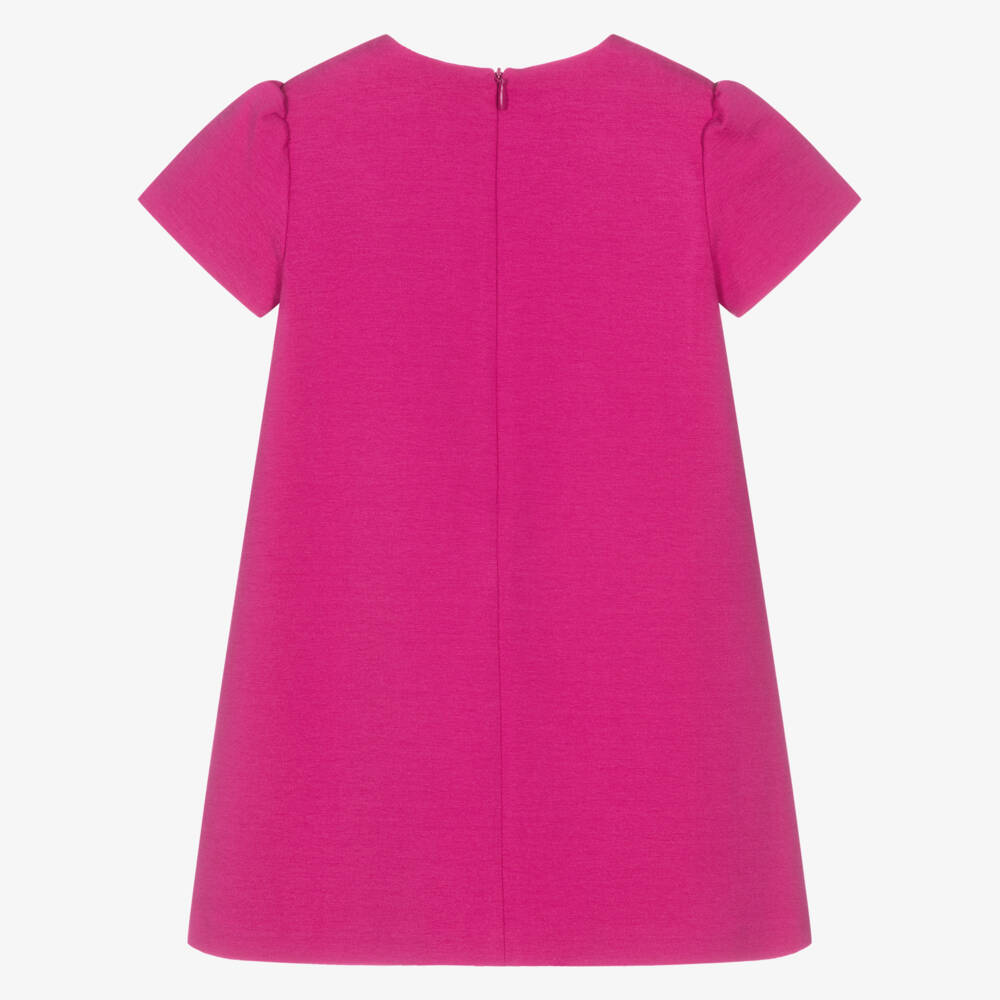Versace-Junior Girls Fuchsia Pink Milano Jersey Dress | Childrensalon