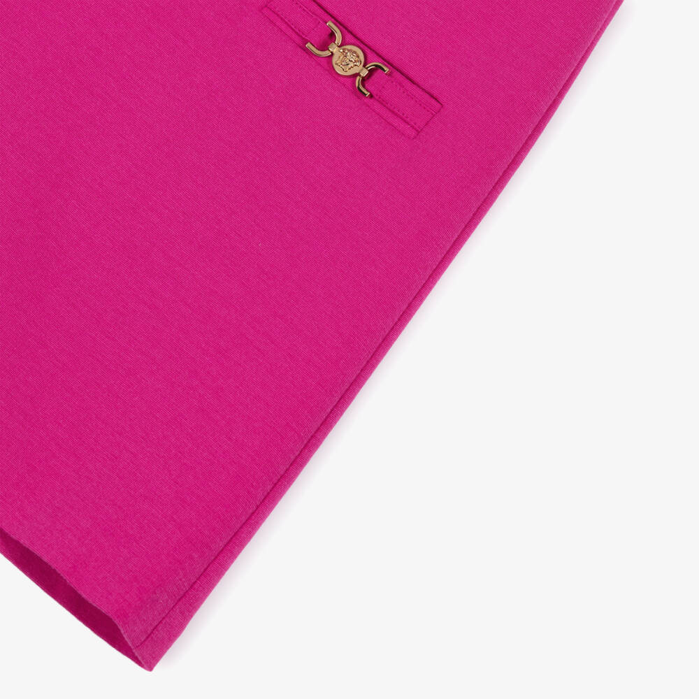 Versace-Junior Girls Fuchsia Pink Milano Jersey Dress | Childrensalon
