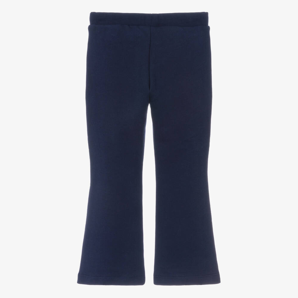 Versace-بنطلون قطن جيرسي لون كحلي للبنات | Childrensalon