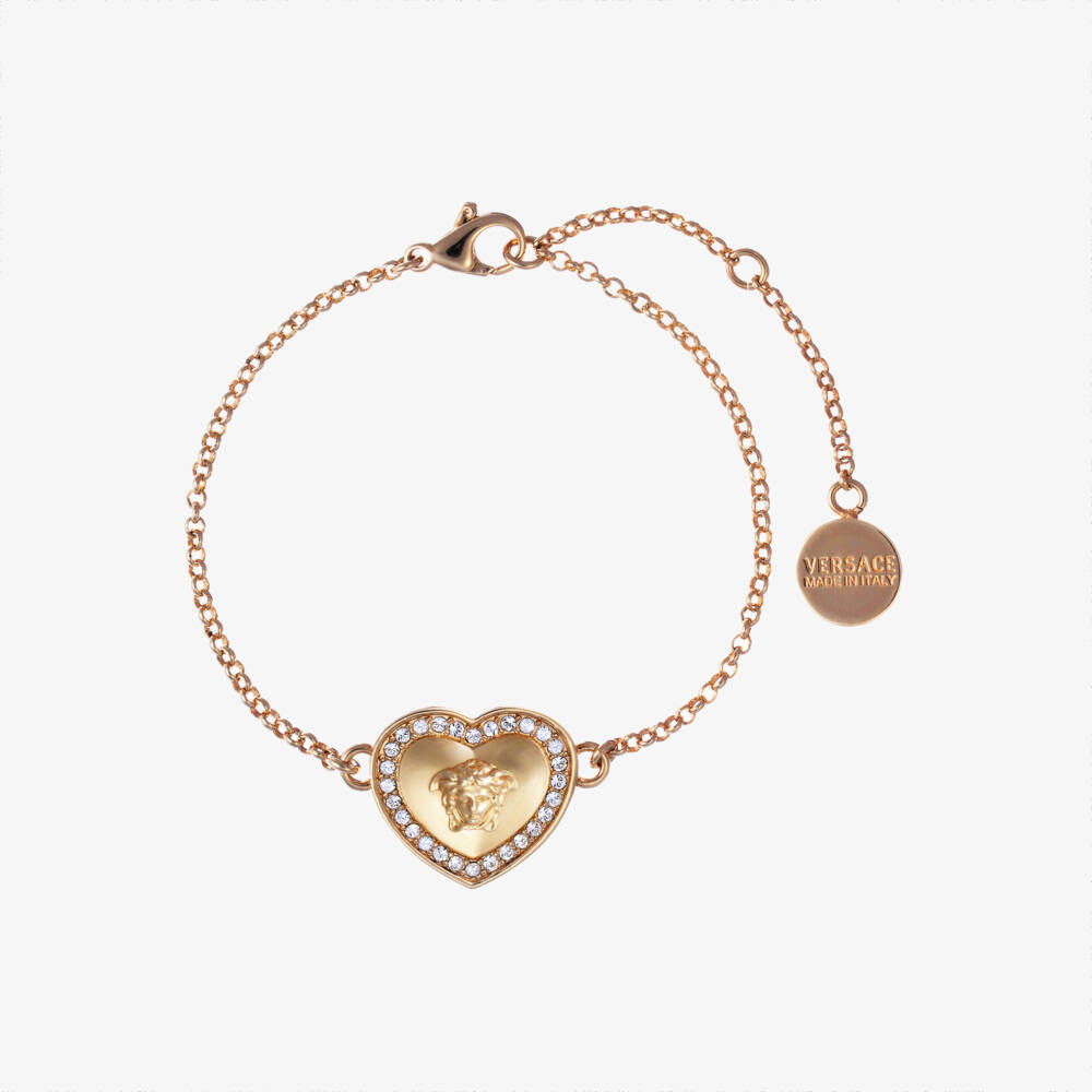 Versace-Medusa Heart Bracelet (26cm) | Childrensalon