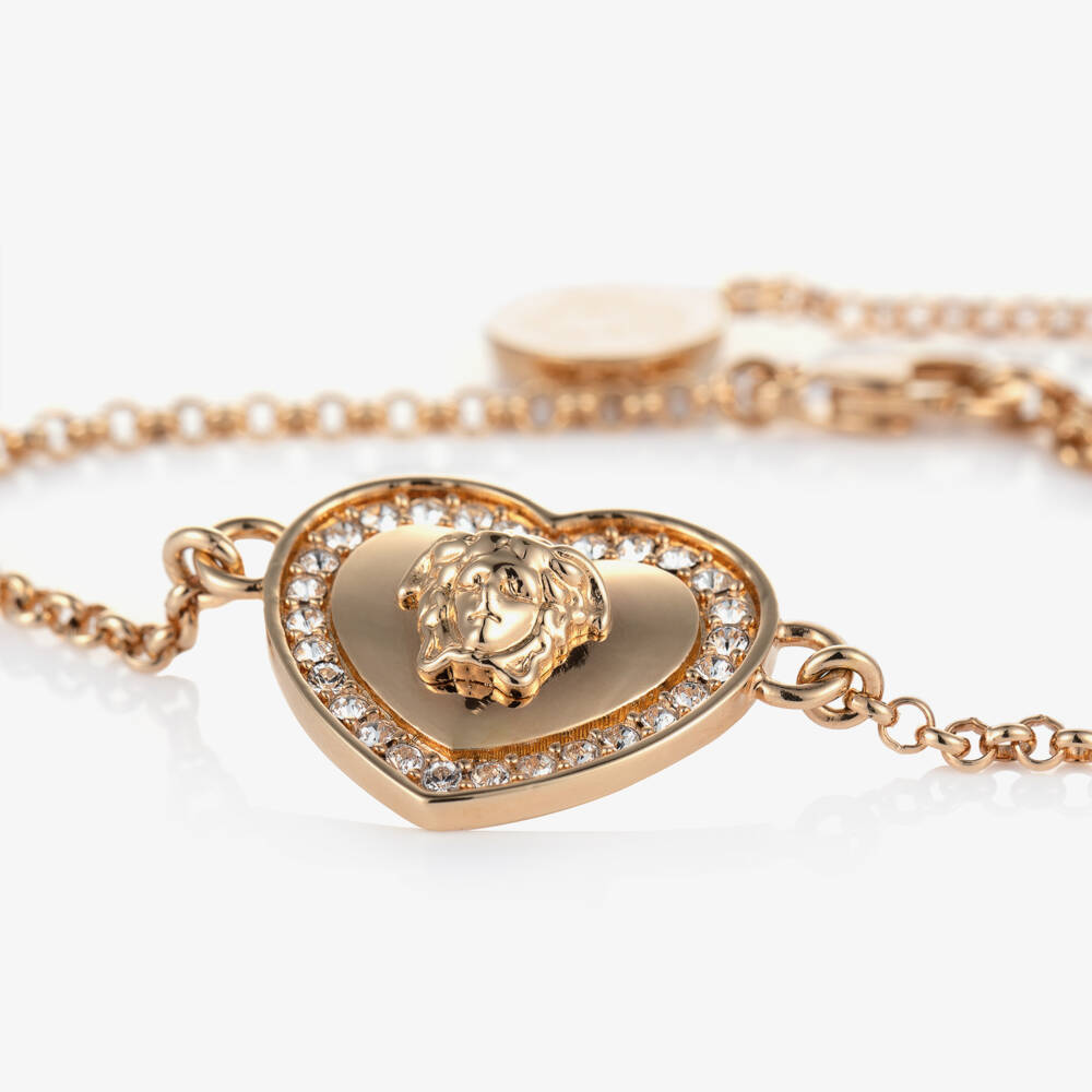 Versace-Medusa Heart Bracelet (26cm) | Childrensalon
