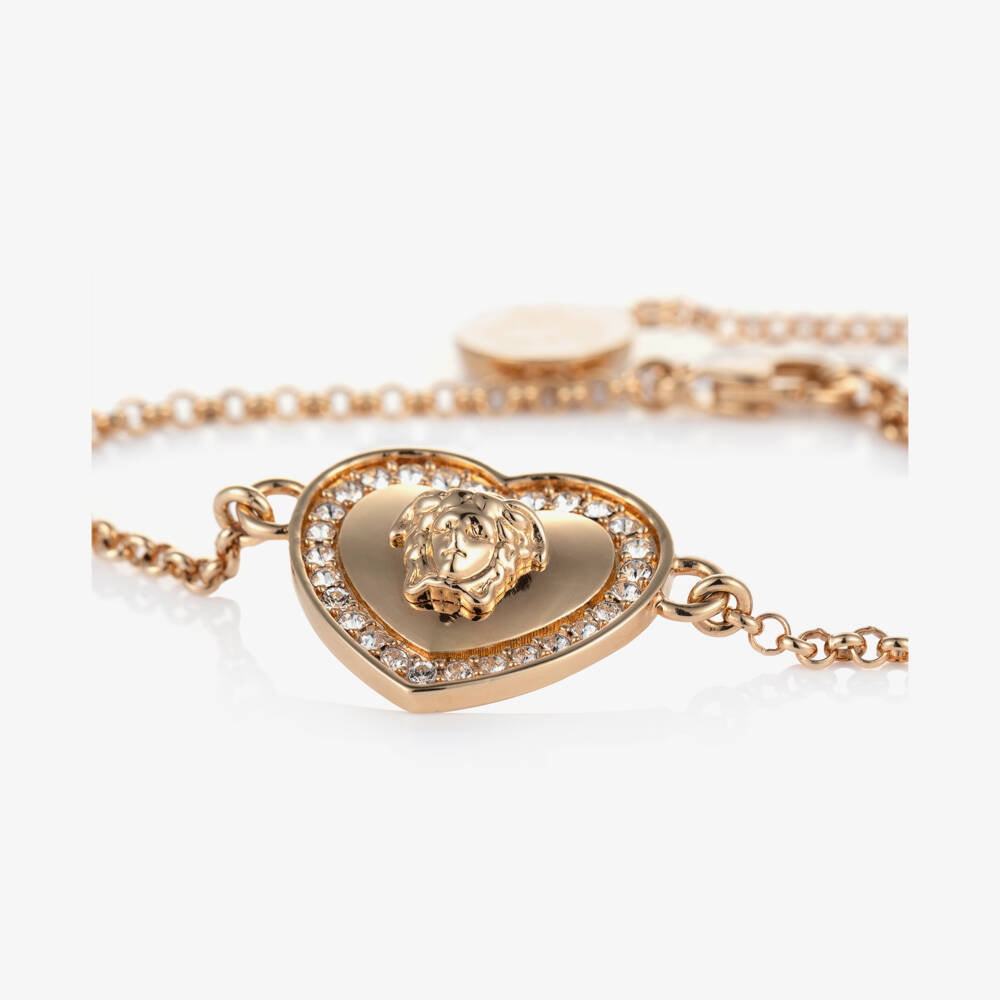 Versace-Medusa Heart Bracelet (26cm) | Childrensalon