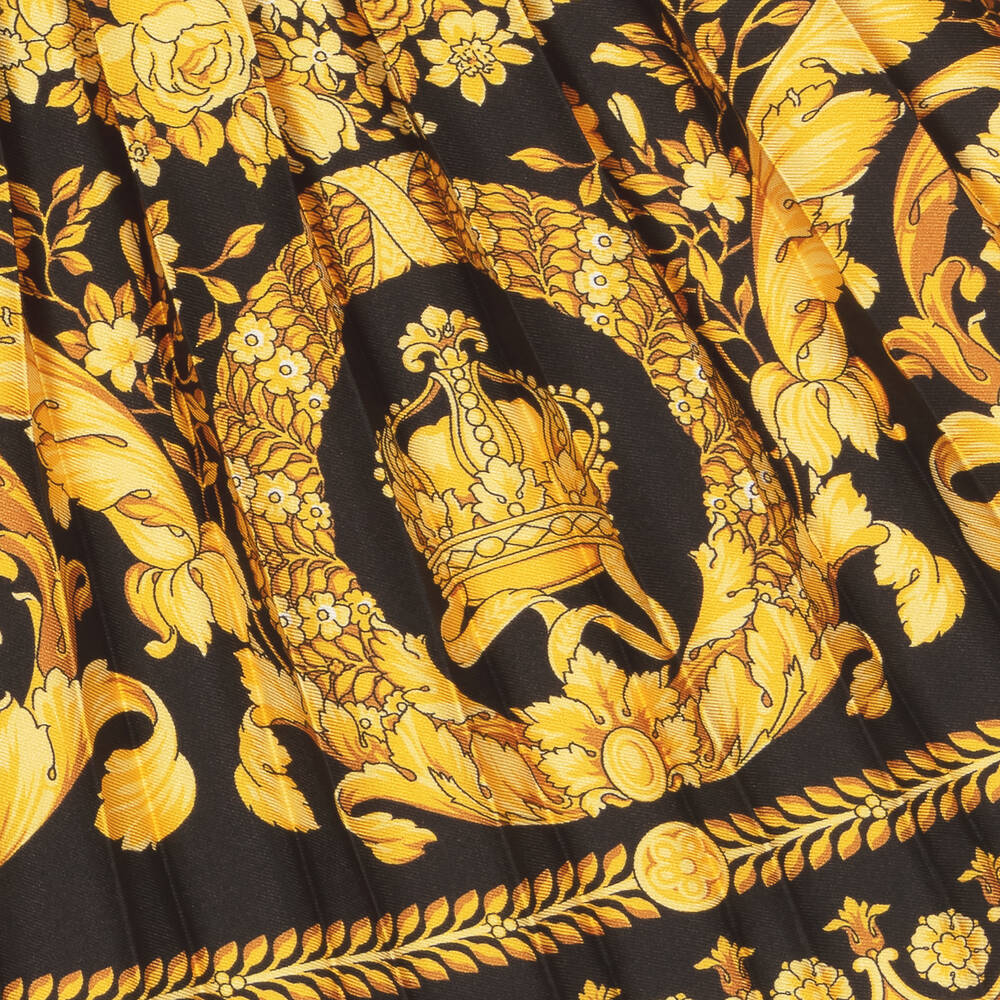 Versace-Teen Girls Gold Barocco Skirt | Childrensalon