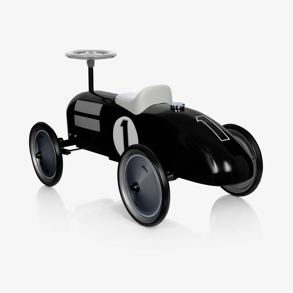 Vilac-Black Ride-On Vintage Car (76cm) | Childrensalon