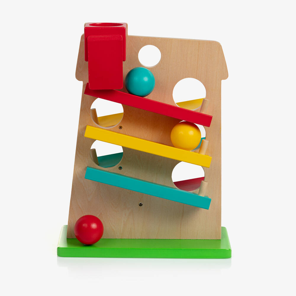 Vilac-Blue Wooden House Activity Toy Set (35cm) | Childrensalon