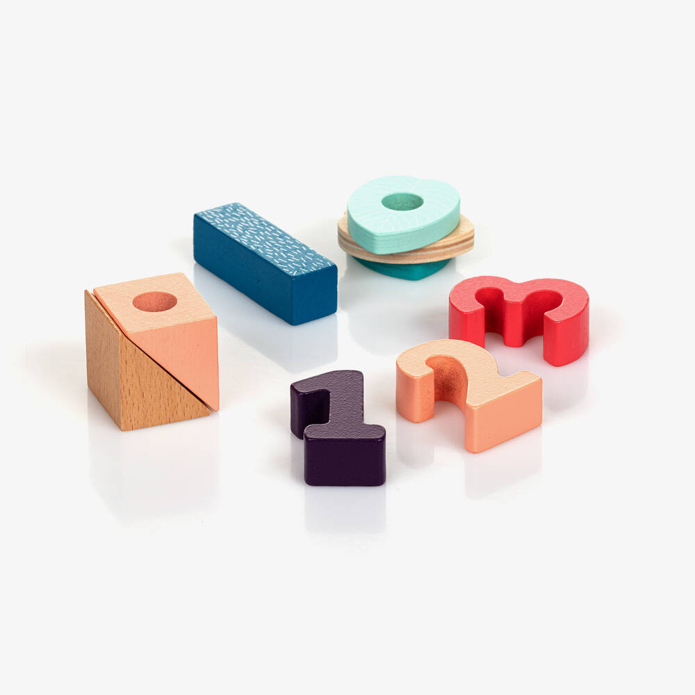 Vilac-Colourful Wooden Counting Set (44cm) | Childrensalon