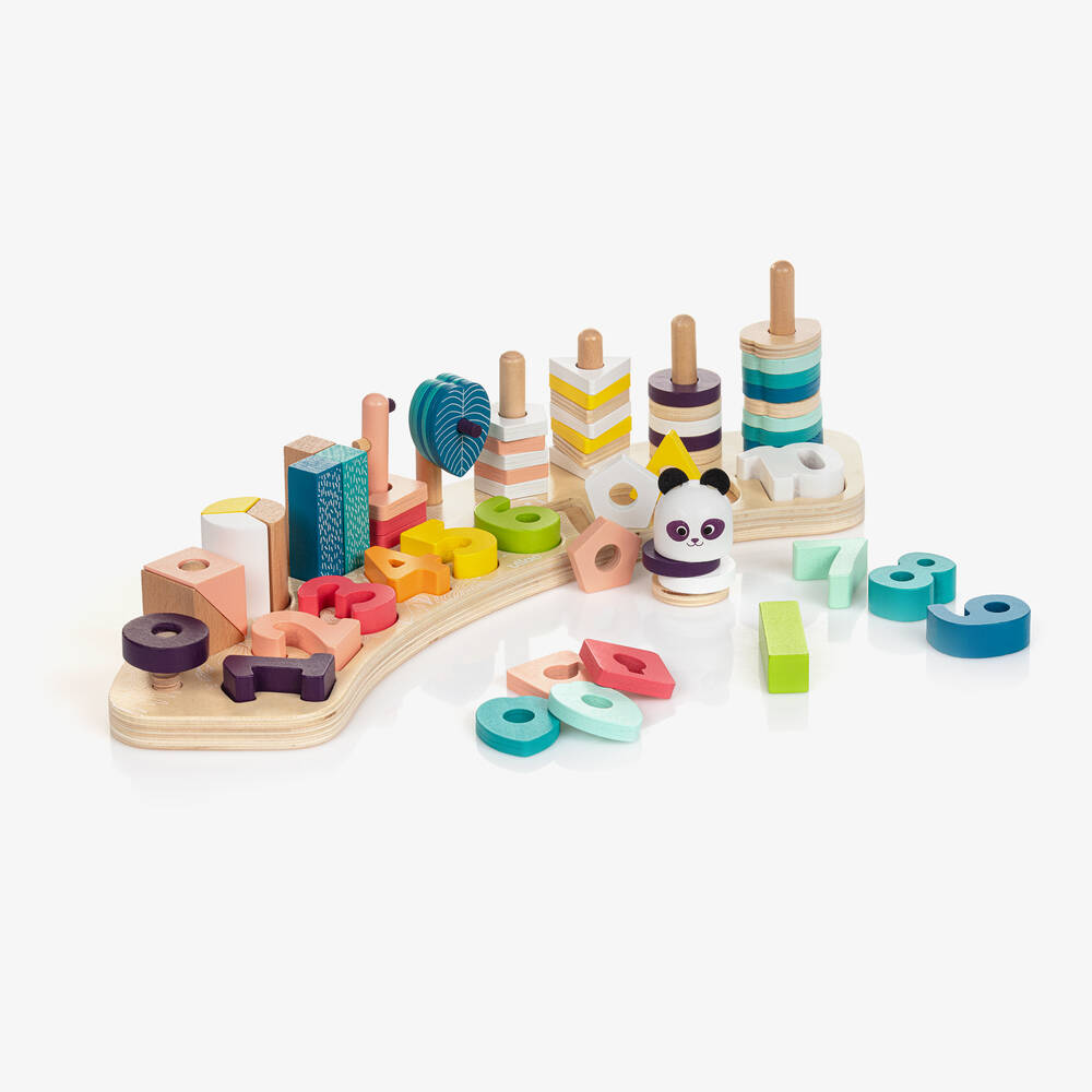 Vilac-Colourful Wooden Counting Set (44cm) | Childrensalon