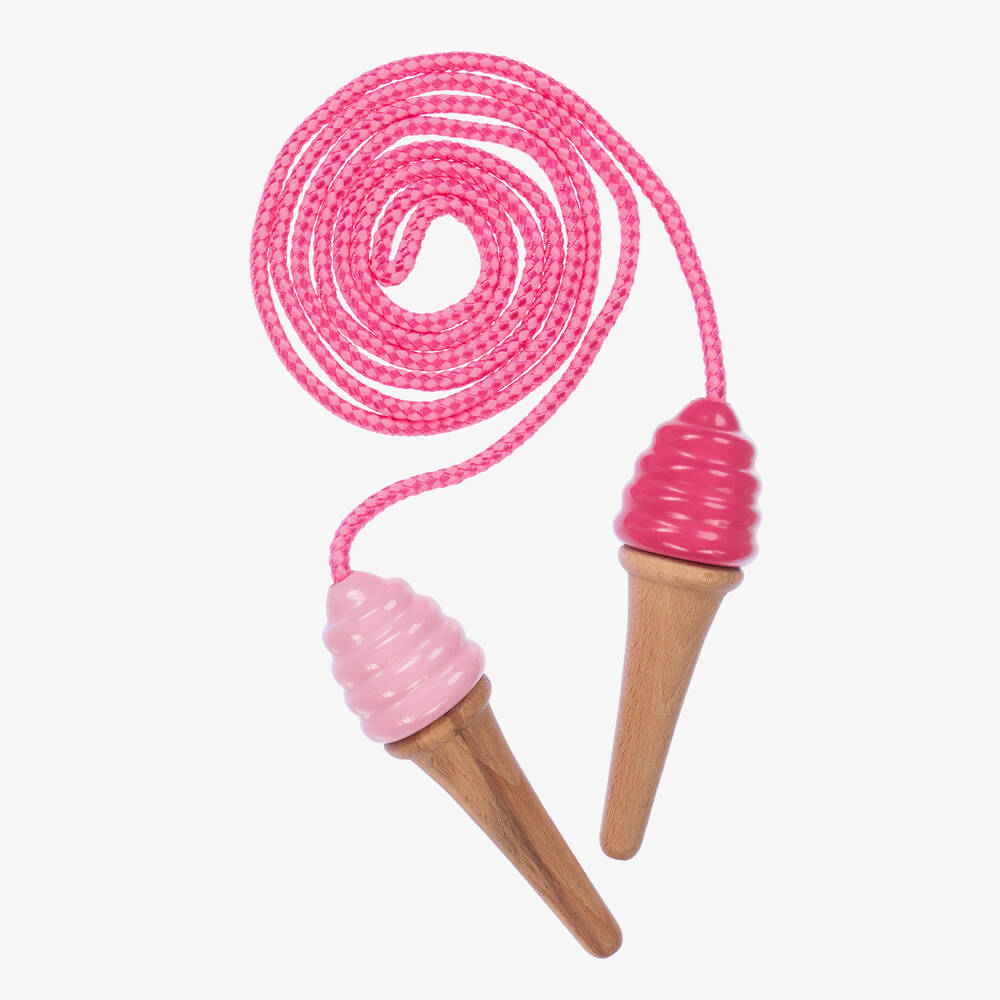 Vilac-Girls Pink Ice Cream Skipping Rope (226cm) | Childrensalon