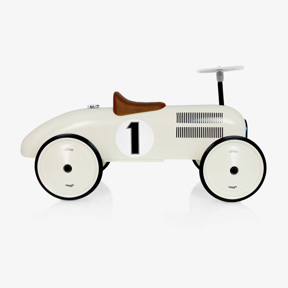 Vilac-Ivory Ride-On Vintage Car (76cm) | Childrensalon