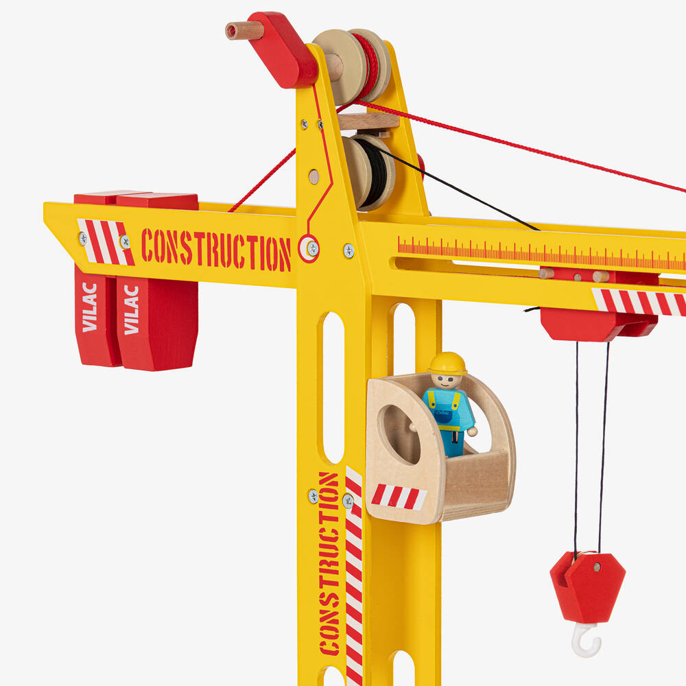 Vilac-Large Wooden Crane Toy (80cm) | Childrensalon