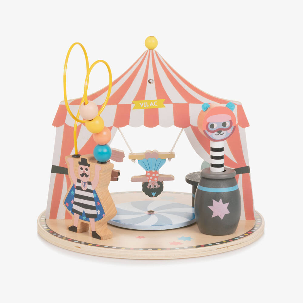 Vilac-Multicolour Wooden Toy Circus (26cm) | Childrensalon