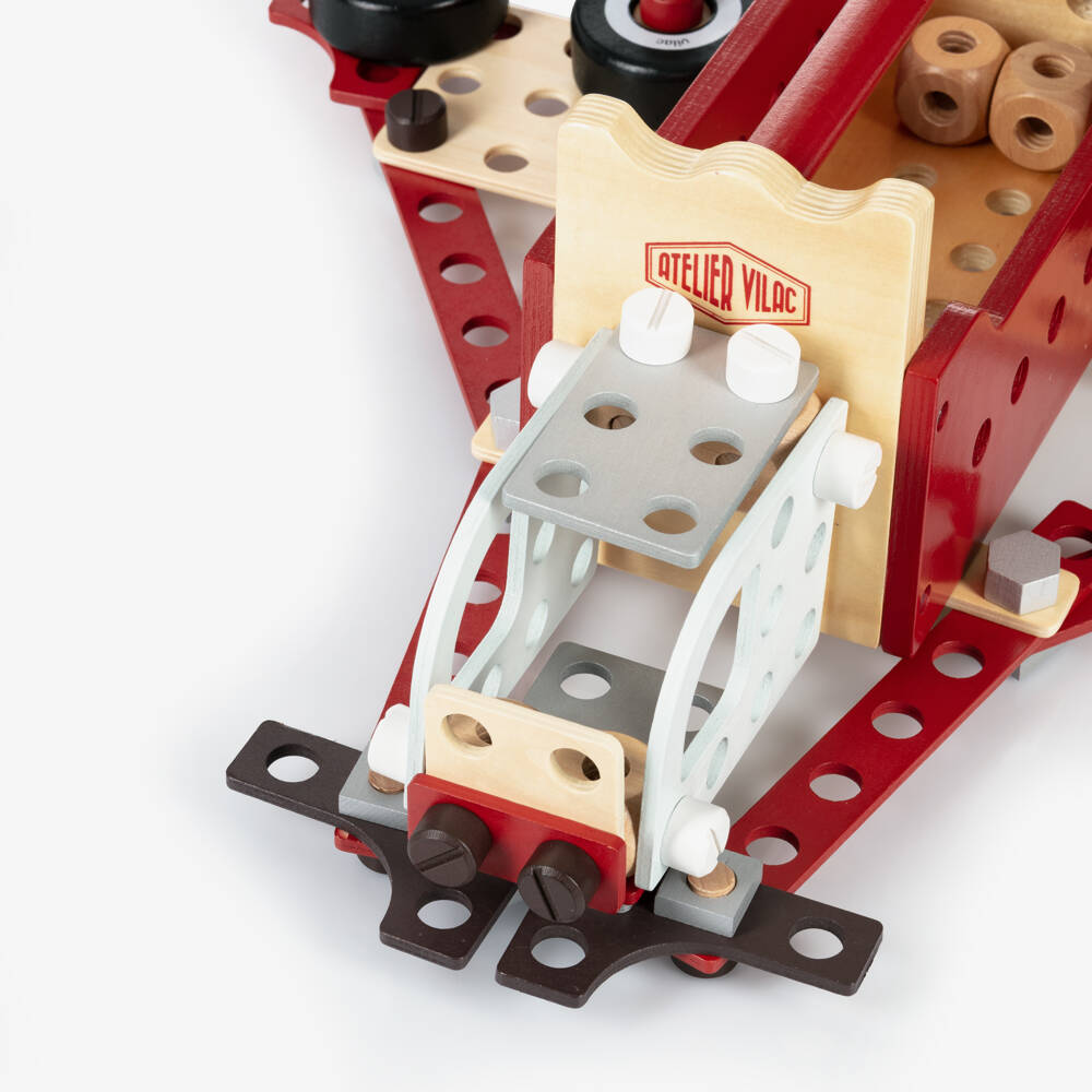 Vilac-Red Wooden Toolbox Toy (27cm) | Childrensalon