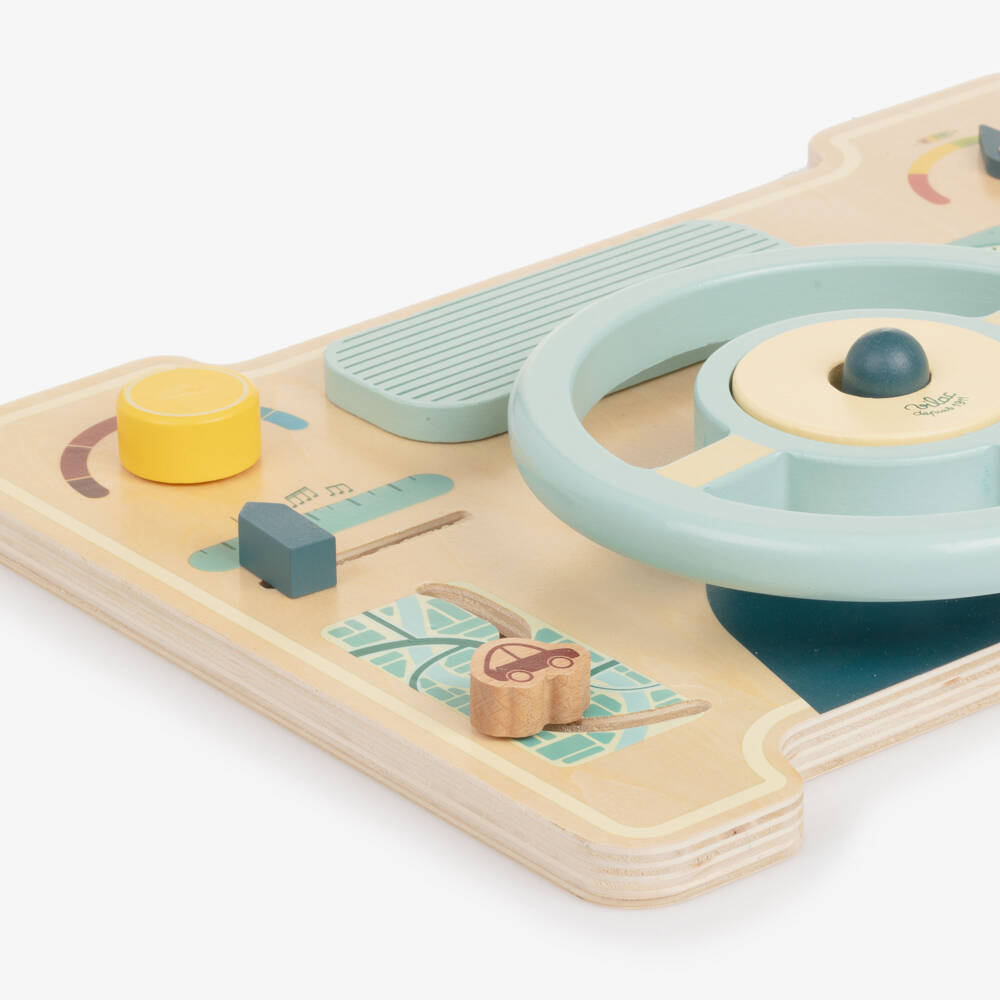 Vilac-Wooden Car Dashboard Activity Toy (35cm) | Childrensalon