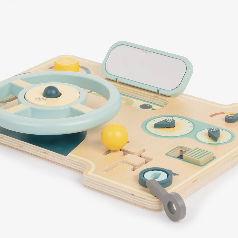 Vilac-Wooden Car Dashboard Activity Toy (35cm) | Childrensalon