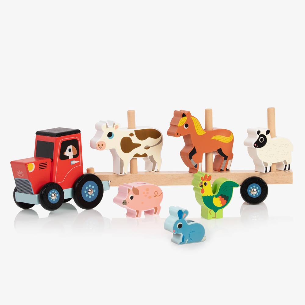 Vilac-لعبة تركيب مزرعة خشب للأطفال (40 سم) | Childrensalon