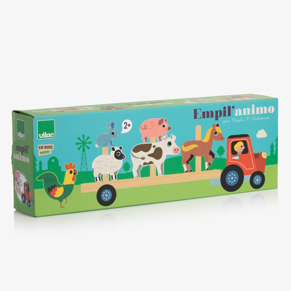 Vilac-لعبة تركيب مزرعة خشب للأطفال (40 سم) | Childrensalon