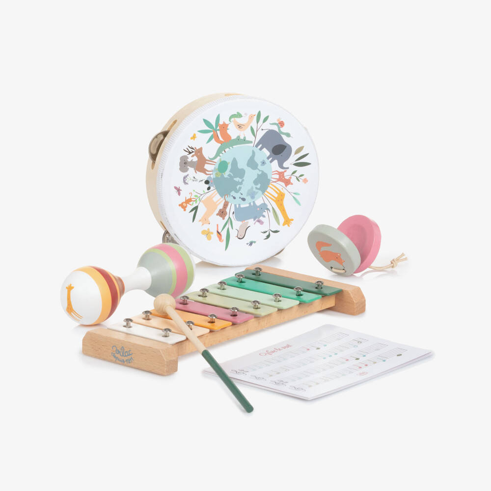 Vilac-Wooden Percussion Music Set (23cm) | Childrensalon