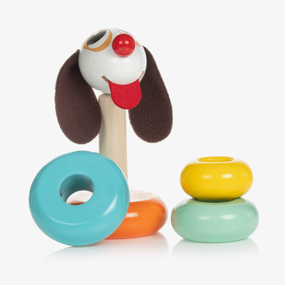 Vilac-Wooden Puppy Stacking Toy (15cm) | Childrensalon