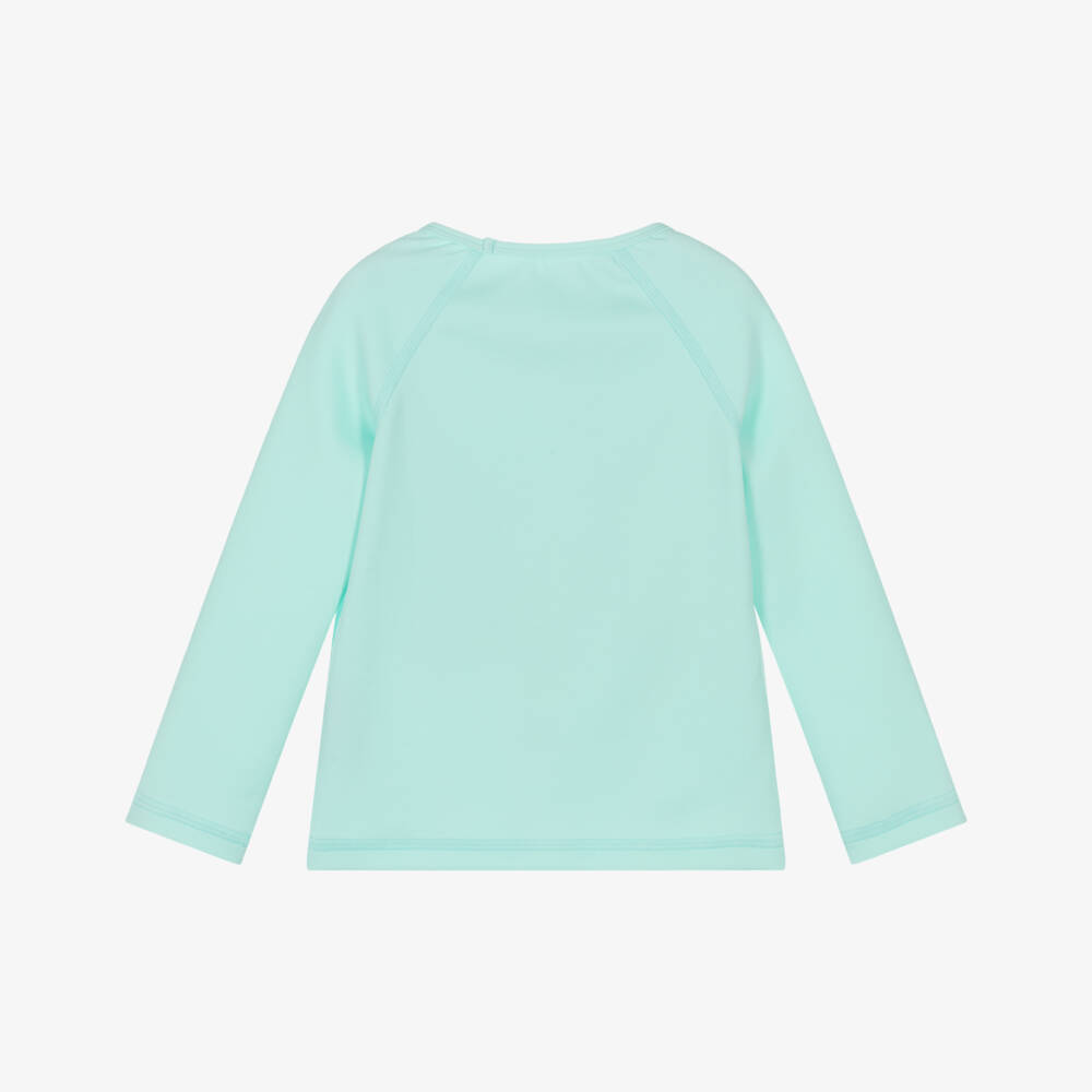 Vilebrequin-Boys Aqua Blue Turtle Swim Top (UPF50+) | Childrensalon