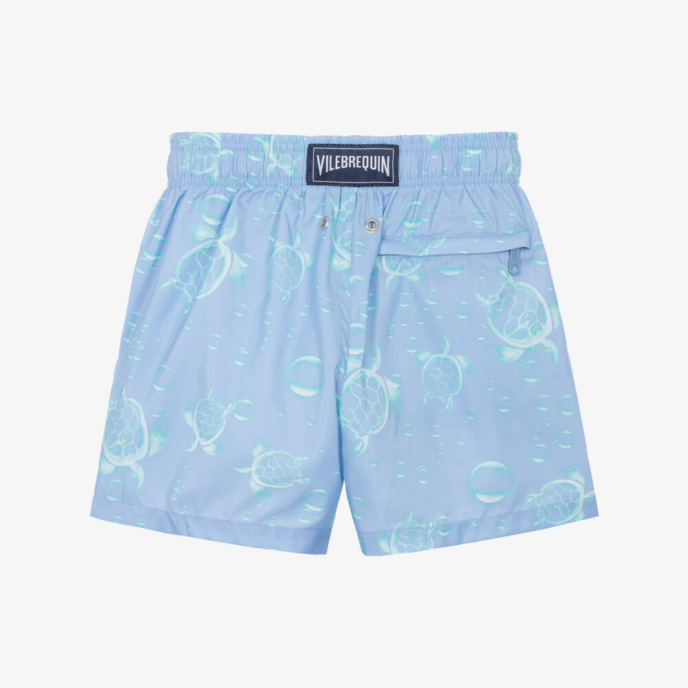 Vilebrequin-Boys Blue Bubble Turtle Print Swim Shorts | Childrensalon
