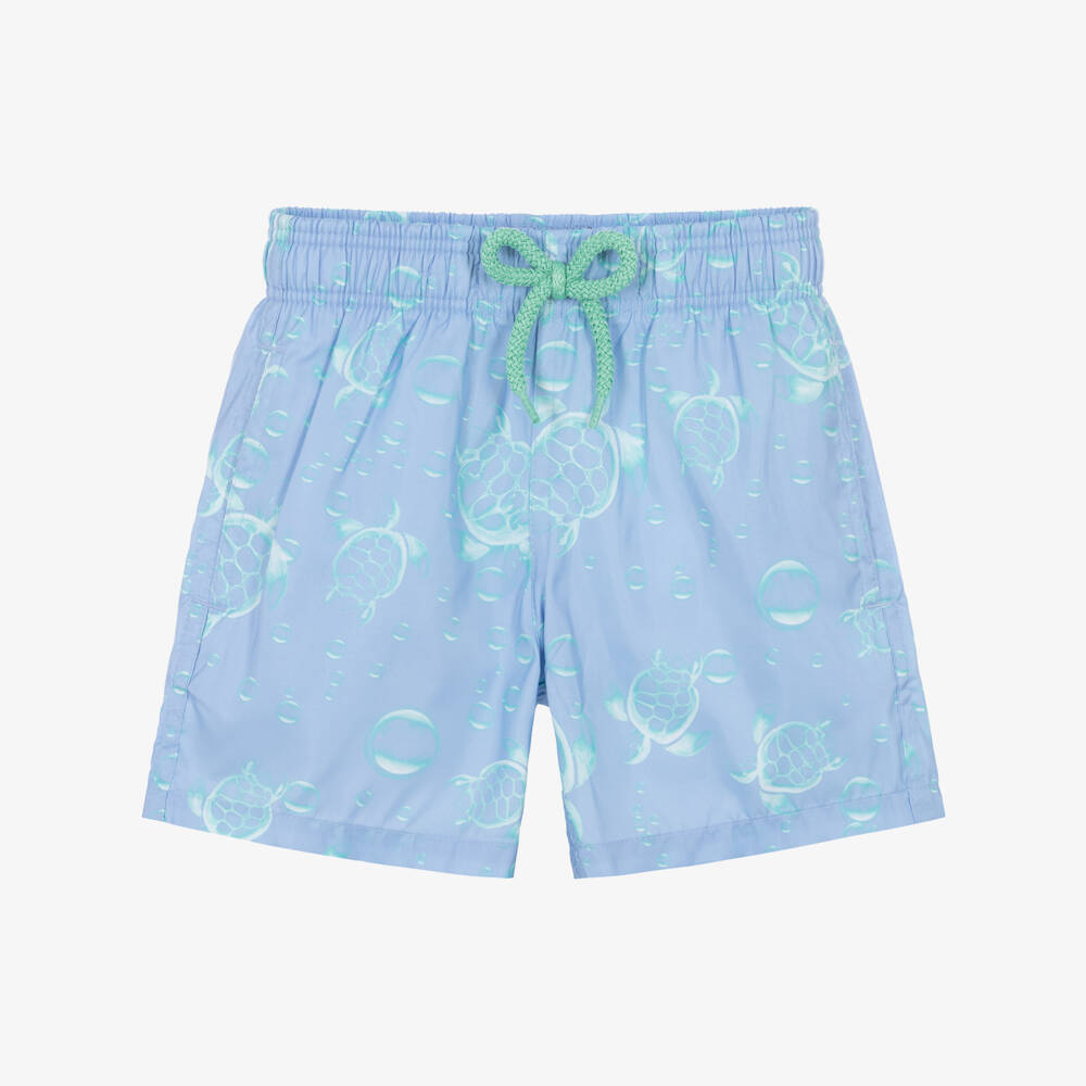 Vilebrequin-Boys Blue Bubble Turtle Print Swim Shorts | Childrensalon