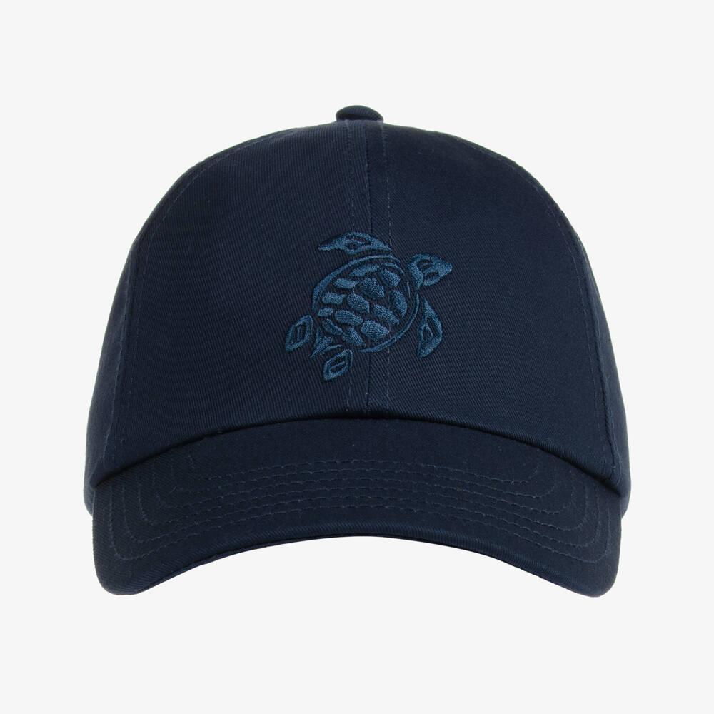 Vilebrequin-Boys Blue Cotton Turtle Cap | Childrensalon