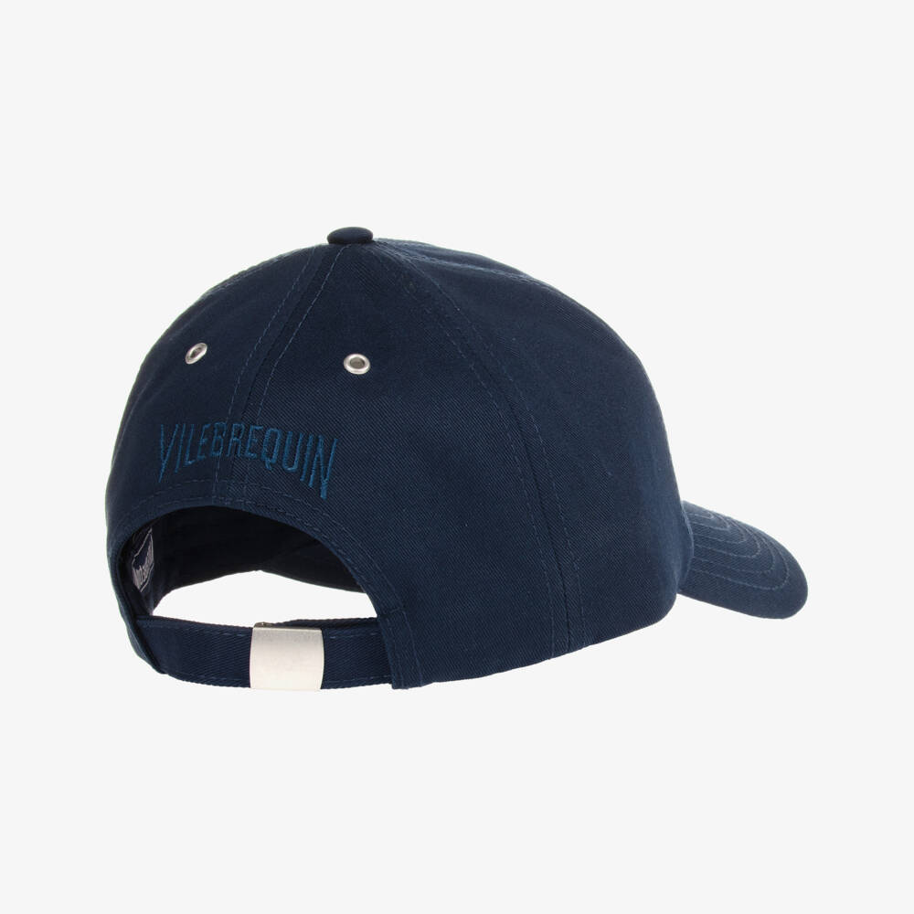 Vilebrequin-Boys Blue Cotton Turtle Cap | Childrensalon