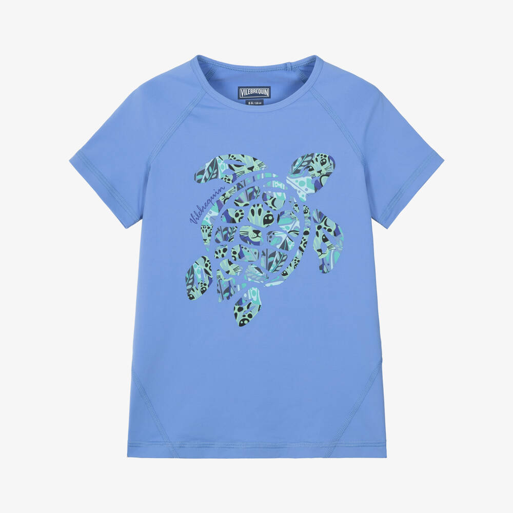 Vintage Ladybird-Boys Blue Tigresa Turtle Swim Top | Childrensalon