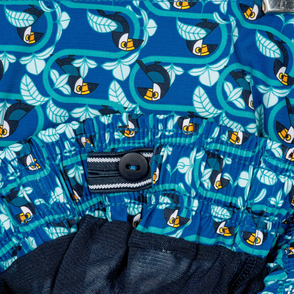 Vintage Ladybird-Boys Blue Toucana Print Stretch Swim Shorts | Childrensalon