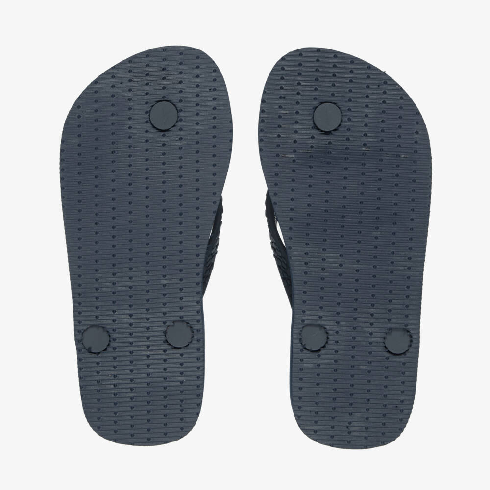 Vilebrequin-Boys Blue Turtle Print Flip Flops | Childrensalon