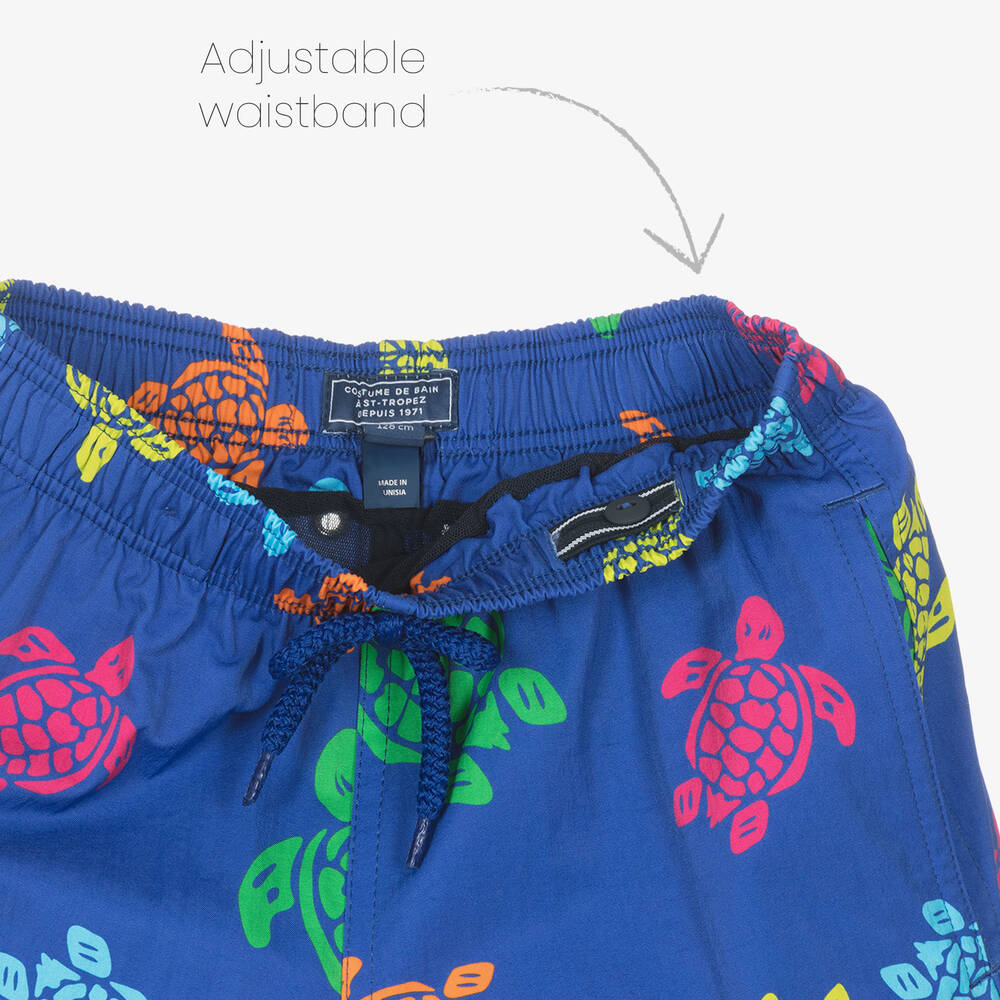 Vintage Ladybird-Плавки-шорты синие с черепахами для мальчиков | Childrensalon