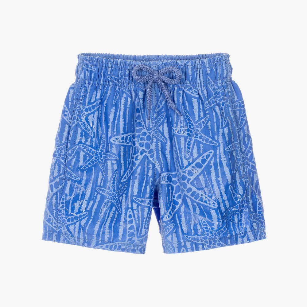 Vintage Ladybird-Boys Blue Water Reactive Starfish Swim Shorts | Childrensalon